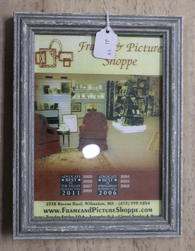 5" x 7" Grey Wood Photo Frame