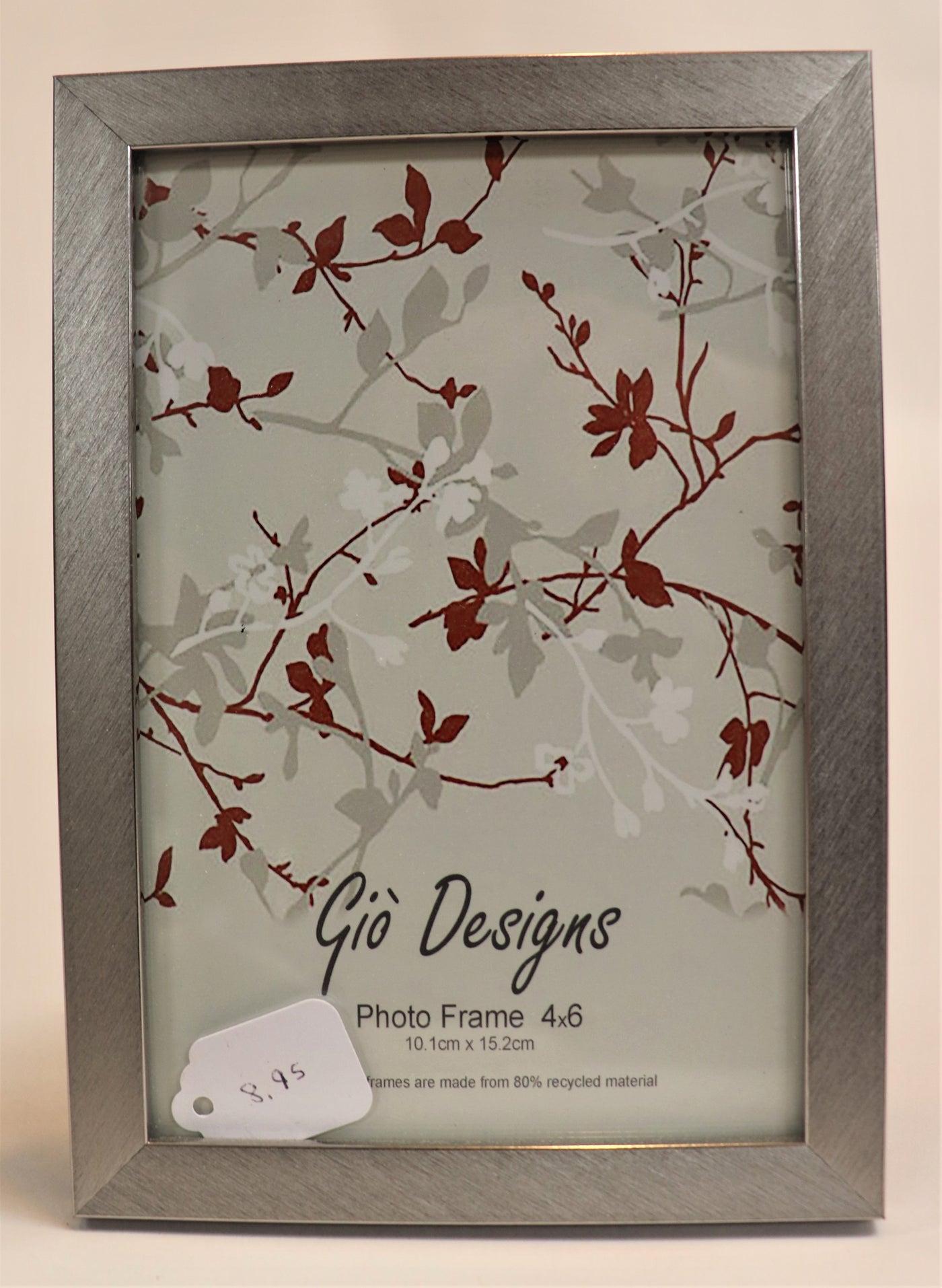 4" x 6" Silver Photo Frame-Gio Designs