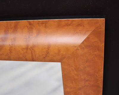 20" x 23 3/4" Rectangular Orange Wood Mirror