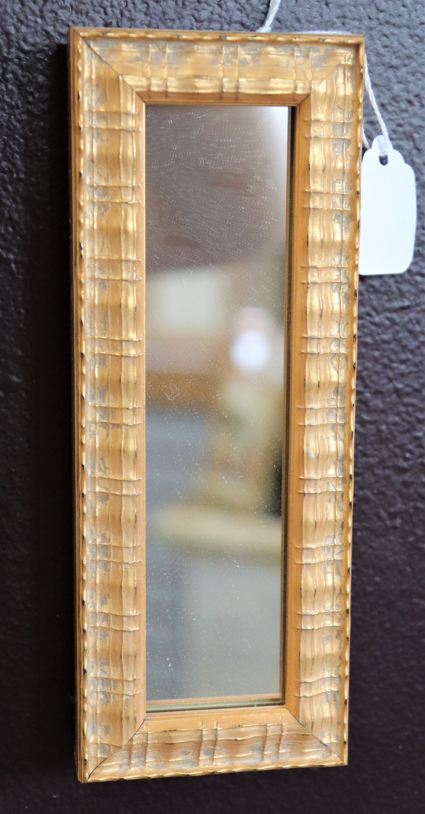 2 3/8" x 6" Rectangular Gold Micro-Mirror