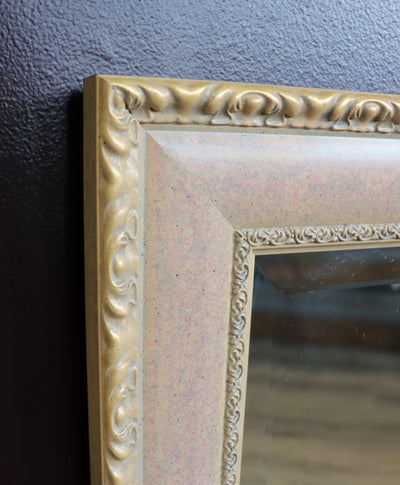 16" x 19 1/2" Rectangular Pale Pink/Beige Mirror