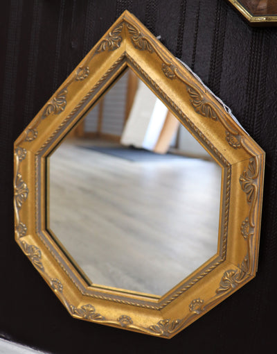 10" x 12" Teardrop Gold Mirror