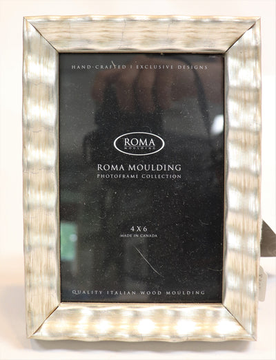 4" x 6" Silver Photo frame- Roma