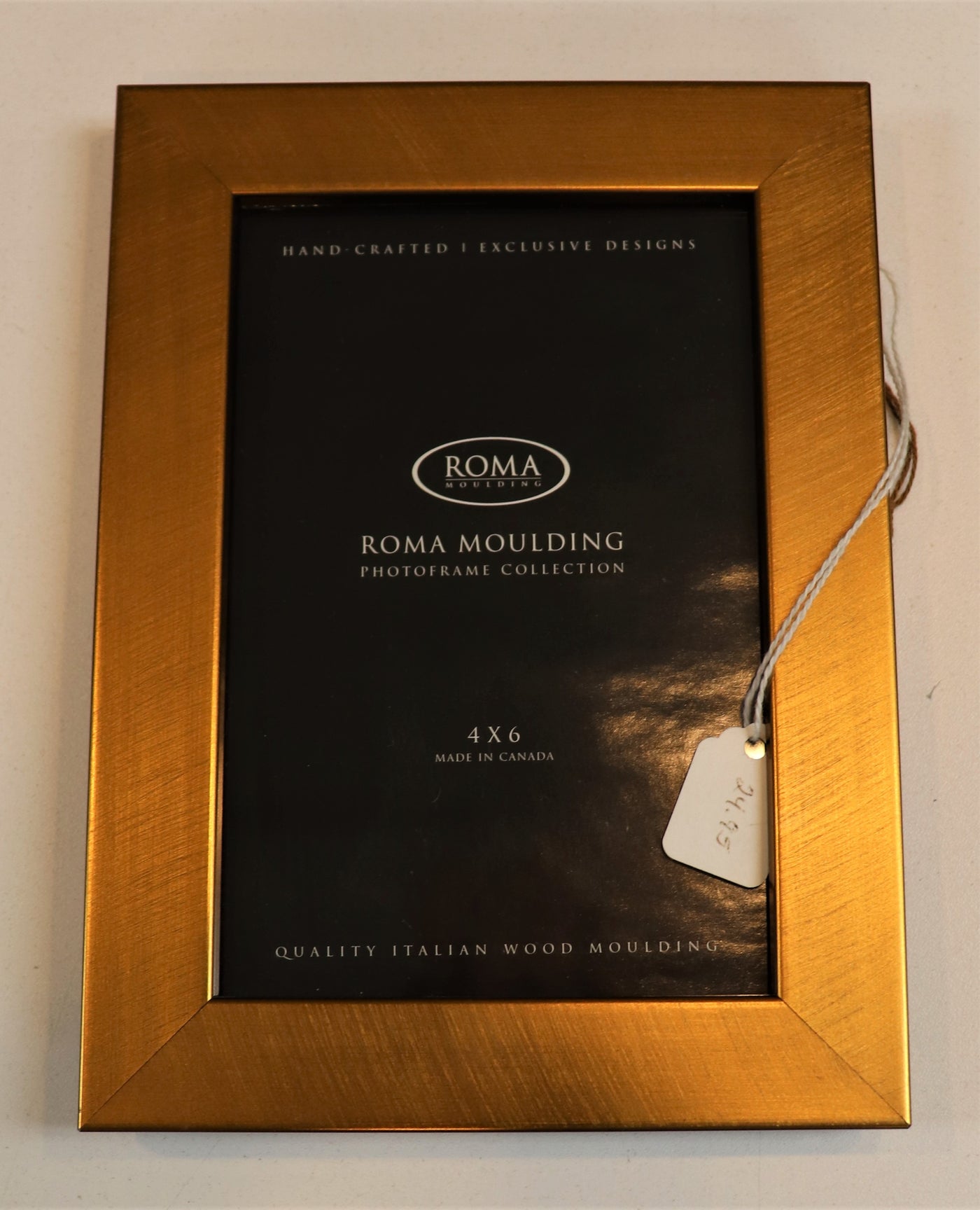 4" x 6" Gold Photo frame- Roma