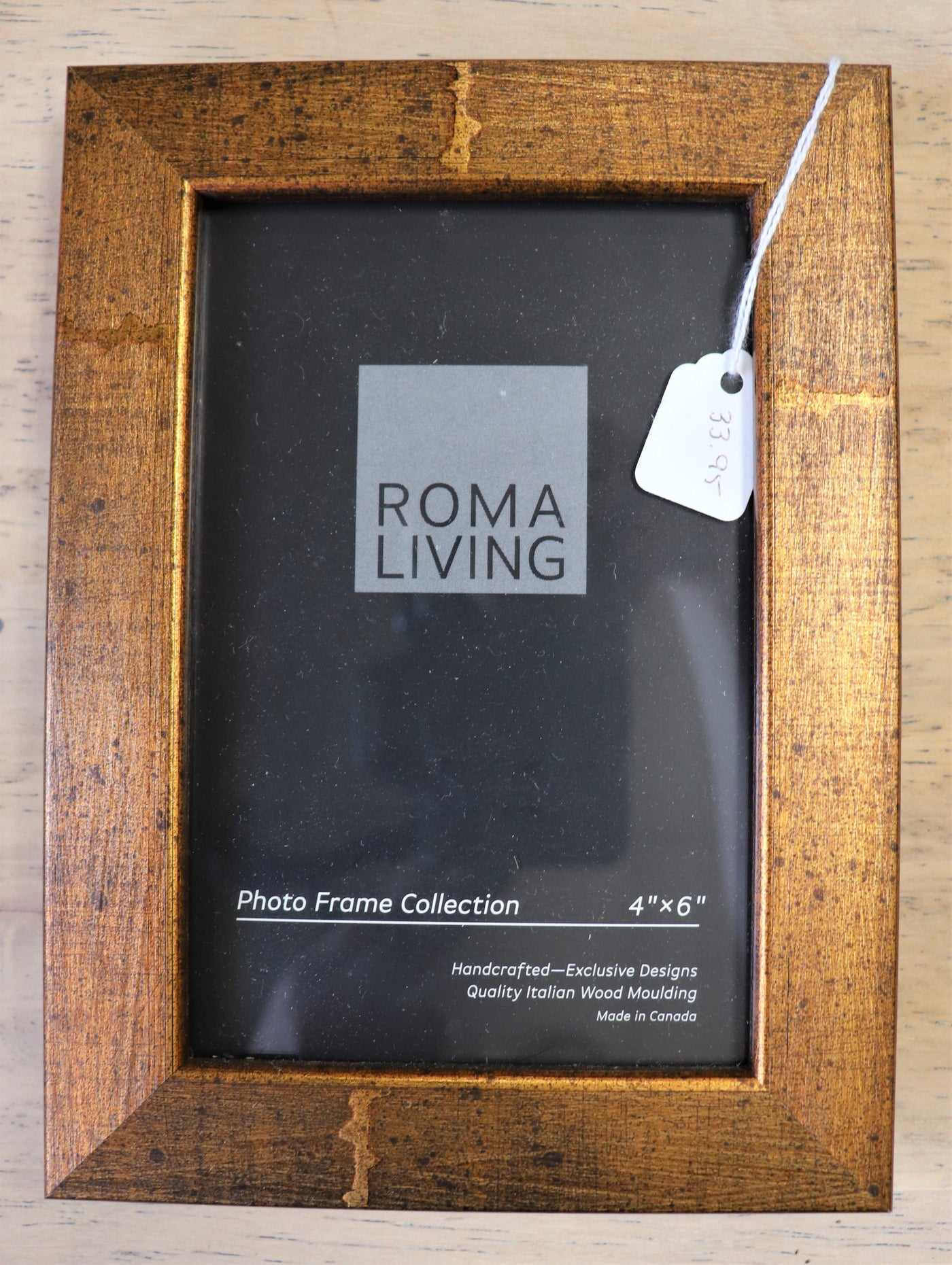 4" x 6" Bronze Photo Frame- Roma