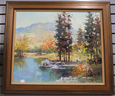 Forest- Finger Painting Signed by Artist