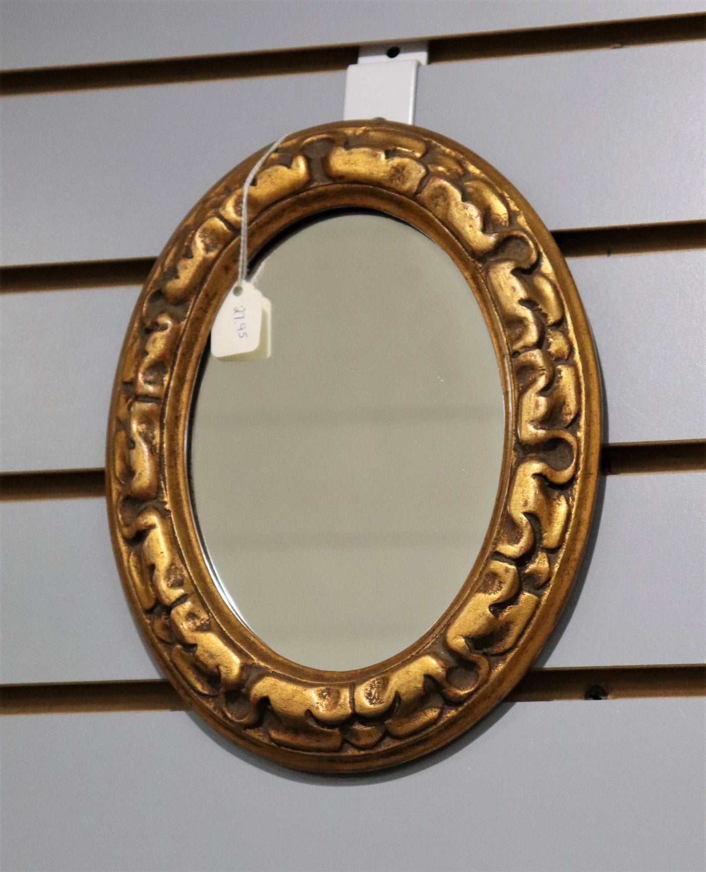 6 1/2" x 9" Oval Gold Micro-Mirror