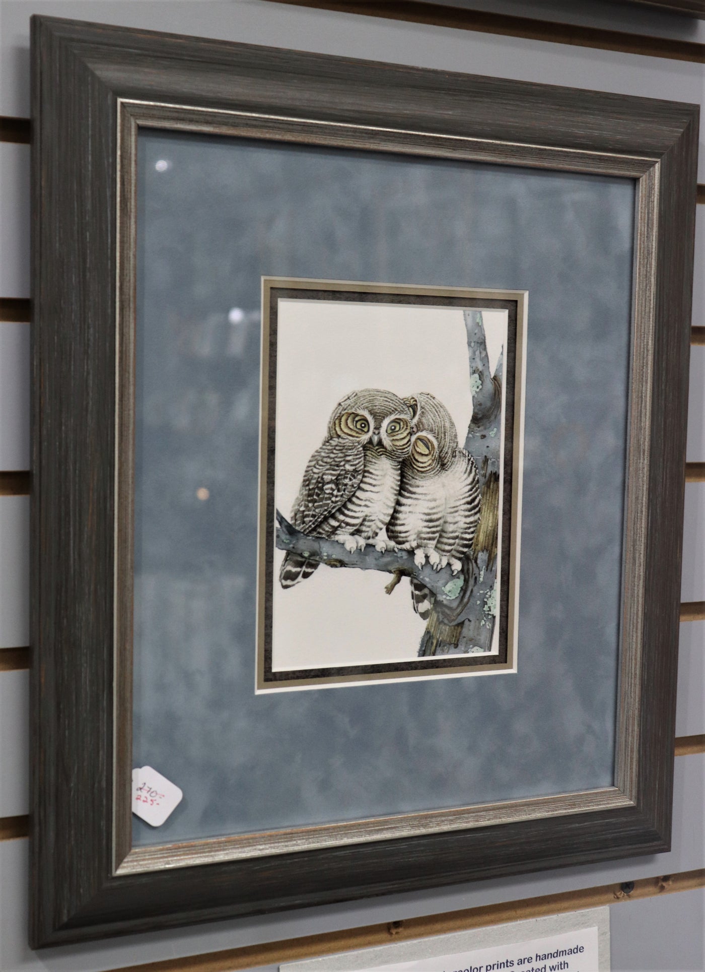 Cuddling Owls- Giclee Watercolor Painting