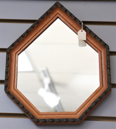 9 1/4" x 11 1/4" Teardrop Wood Micro-Mirror