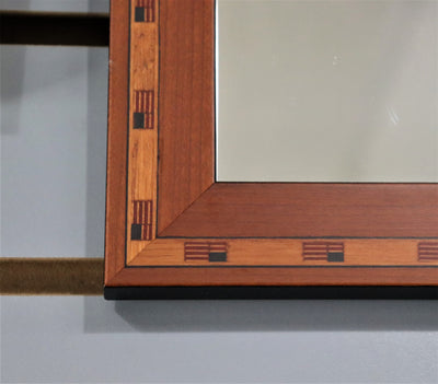 6" x 7 3/4" Rectangular Wood/Flag Micro-Mirror