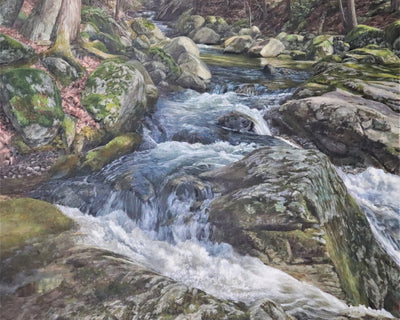 Majestic Creek- Acrylic Painting Signed by Artist