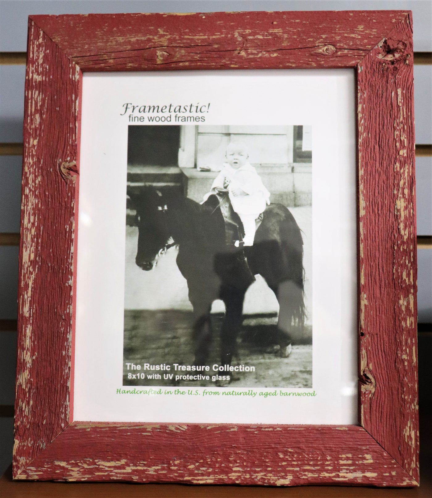 8" x 10" Red Photo Frame- UV Protective Glass