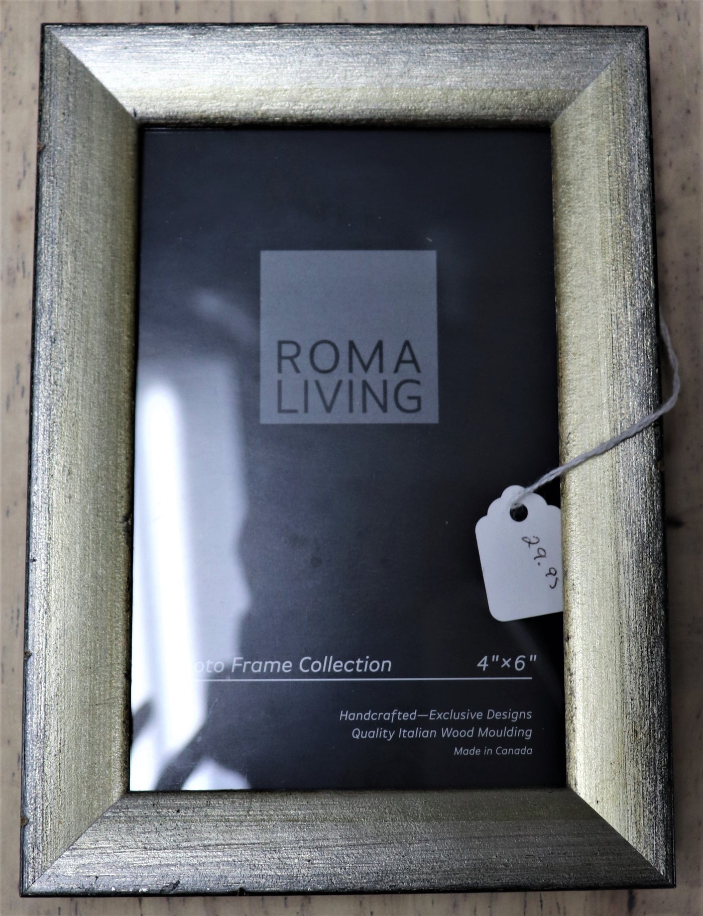 4" x 6" Silver Photo Frame- Roma