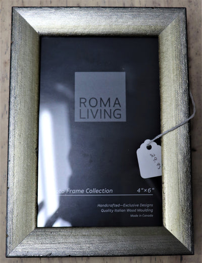 4" x 6" Silver Photo Frame- Roma