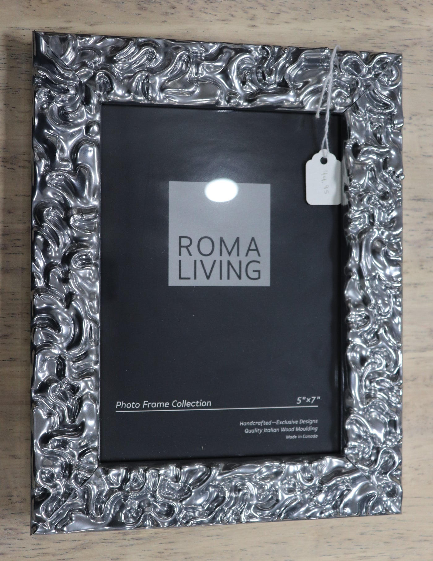 5" x 7" Silver Photo Frame- Roma