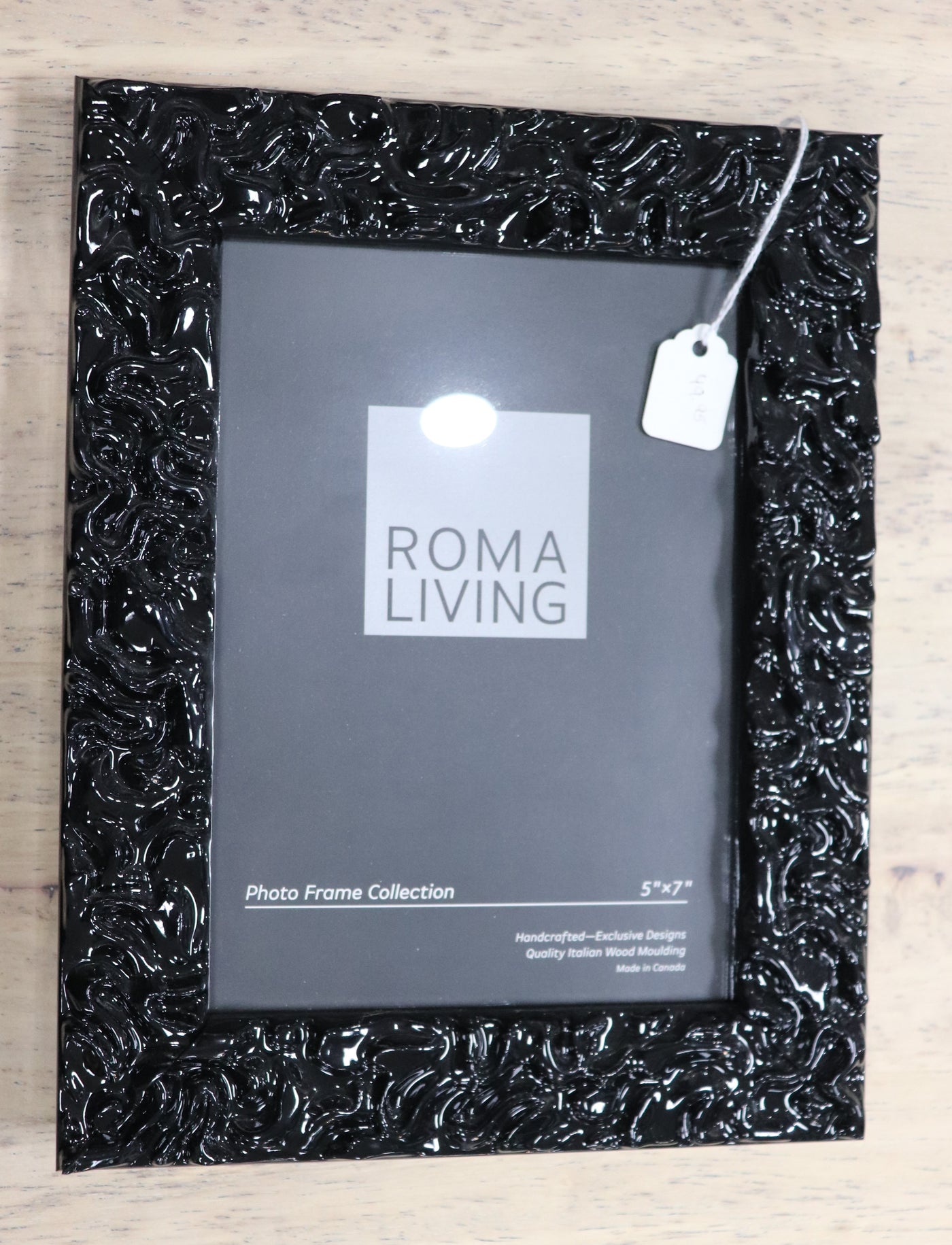 5" x 7" Black Photo Frame- Roma